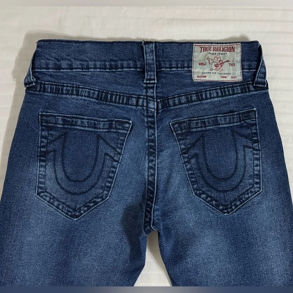 True Religion Geno Relaxed Slim Jeans Men’s 30x33 Blue Dark Wash Stretch